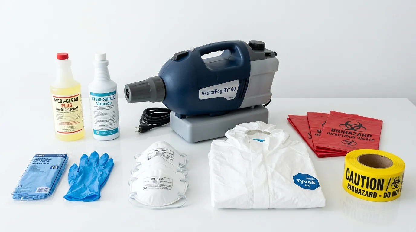 Professional biohazard remediation crew working in Port Saint Lucie