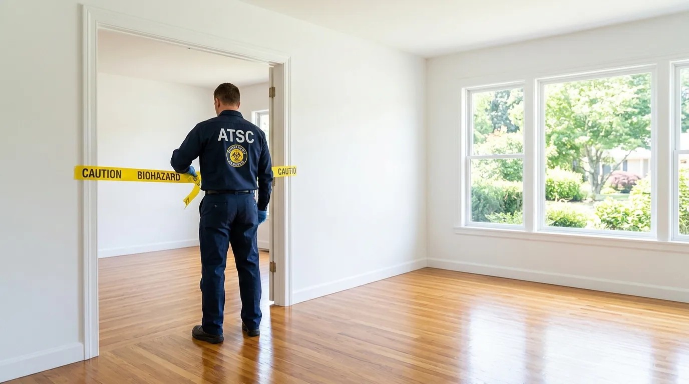 Certified biohazard cleanup crew performing Decomposition Cleanup in Port Saint Lucie